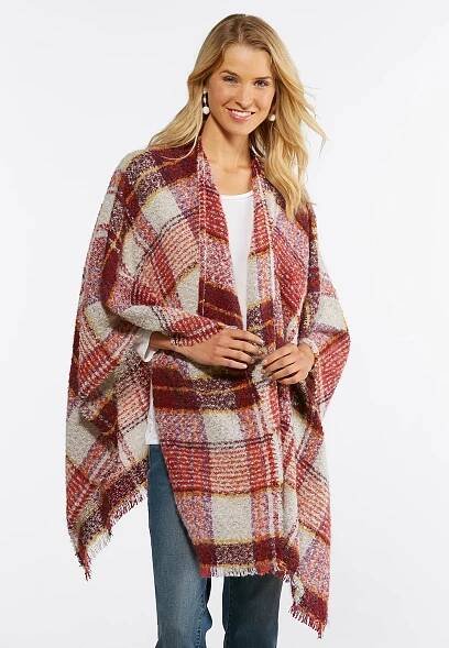 Plaid Poncho | WardrobeMag.com