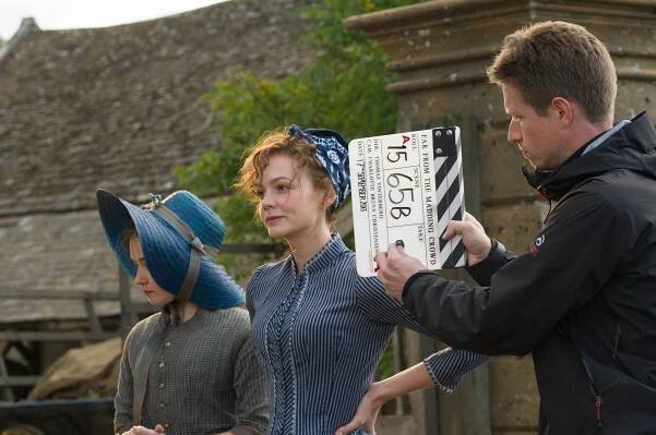 Jessica Barden, Carey Mulligan - Daleko od hlučícího davu - Z natáčení