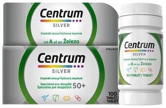 CENTRUM Multivitamín silver 50+  100 tablet (Multivitamíny) - Vícesložkové