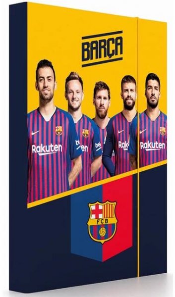 KARTON P+P Box na sešity A4 FC BARCELONA 23x32x3,5 cm