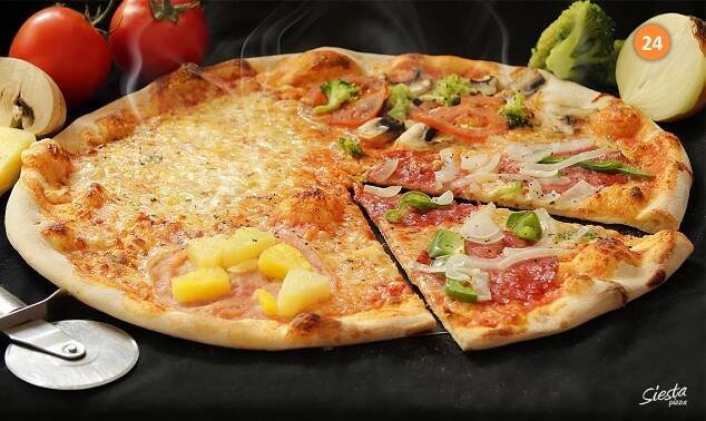 Siestapizza 24. Jumbo pizza