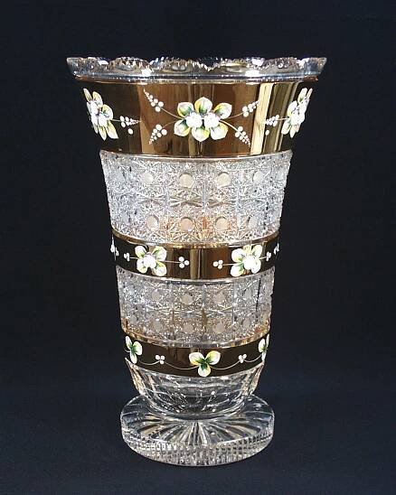 Váza křišťálová broušená 80838/57111/405 40cm - Tom Crystal Bohemia - Broušené vázy | Porcelán, sklo, lustry, nože, šperky