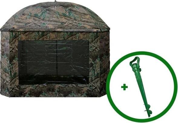 Suretti Deštník s bočnicí Full Cover 2man Camo 3,2m