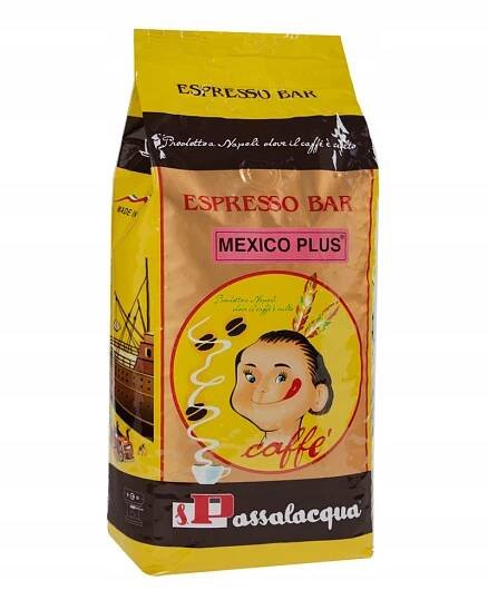 Káva zrnková PASSALACQUA MEXICO PLUS 1 kg + videokniha BONUS