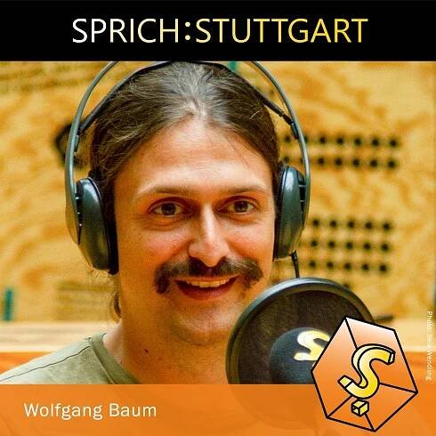 Wolfgang Baum bei der Podcast Aufzeichnung von SPRICH:STUTTGART