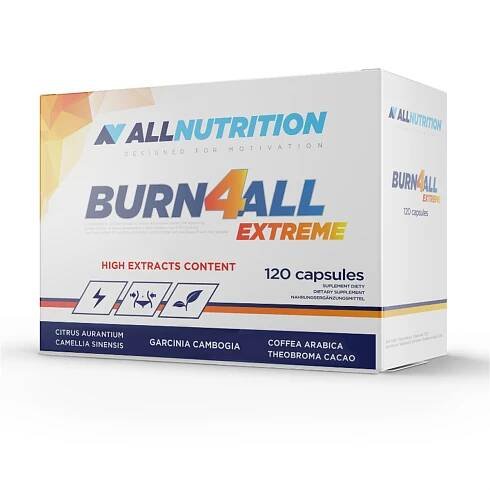 Burn4ALL Extreme 120 kapslí - ALLNUTRITION • 119 Kč • NEJLEVNĚJŠÍ • Allnutrition.cz 