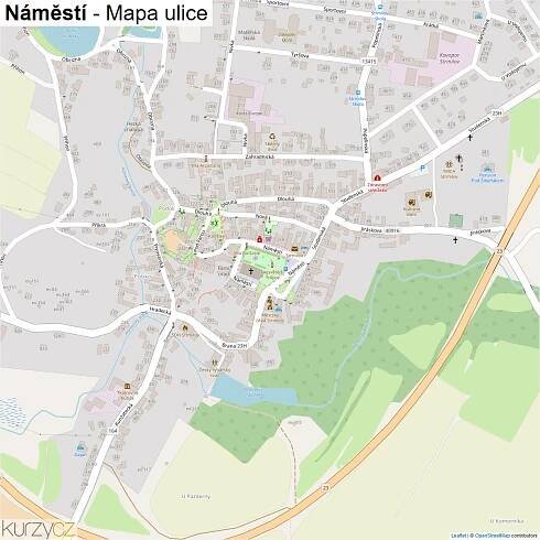 Náměstí - mapy | Kurzy.cz