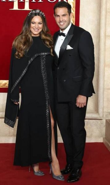 Kelly Brook and Jeremy Parisi at the Gladiator II premiere.