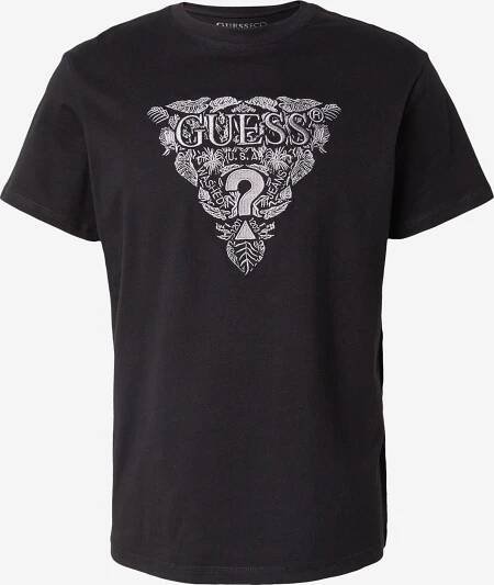 GUESS Originals Tričko – černá: přední strana