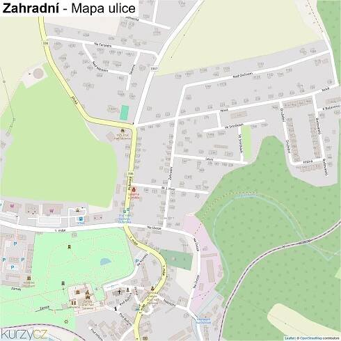 Zahradní - mapy | Kurzy.cz