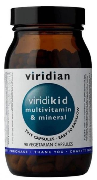 Viridian Viridikid Multivitamín 90 cps.