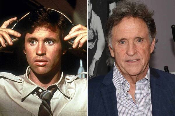 Robert Hays as Ted Striker in 'Airplane!'; Robert Hays attends the 30th anniversary screening of 'Homeward Bound: The Incredible Journey' on Jan. 28, 2023, in Los Angeles