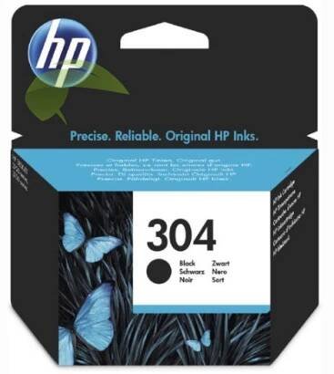 HP N9K06AE, HP 304 originální náplň černá, DeskJet 2620/2630/3720/3730
