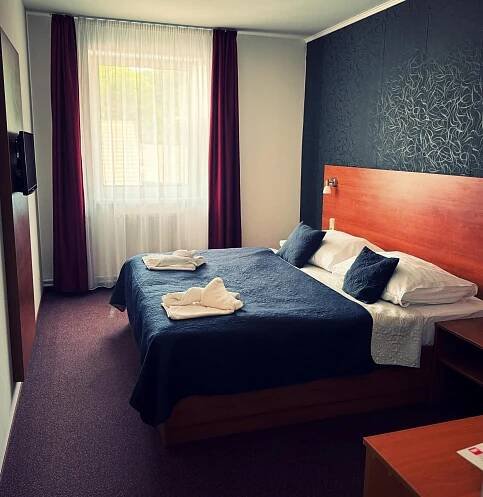 Postel nebo postele na pokoji v ubytování Hotel ELMA