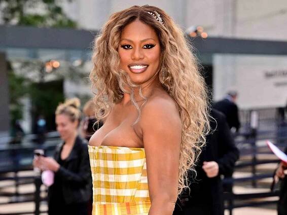 Laverne Cox arrives to the 2021 New York City Ballet Fall Fashion Gala 