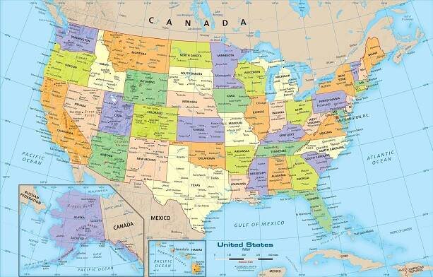 United States map 29