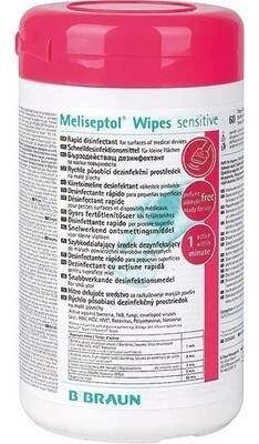 Meliseptol Wipes Sensitive ubrousky, dóza, 60 ks od 399 Kč - Heureka.cz