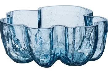Kosta Boda, Mísa Crackle skleněná 25 cm sytě modrá - Formadore