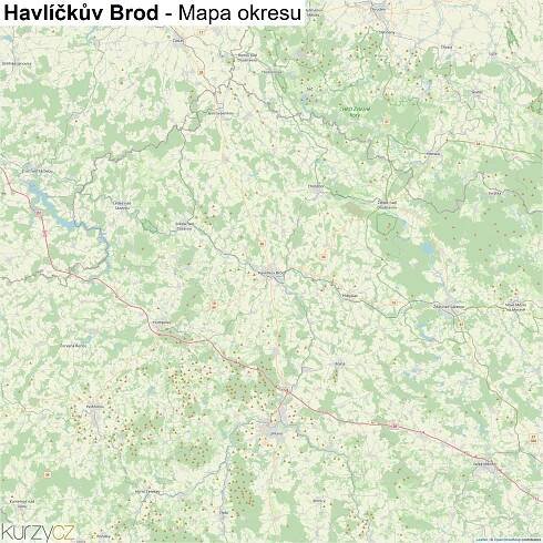 Havlíčkův Brod - mapy | Kurzy.cz