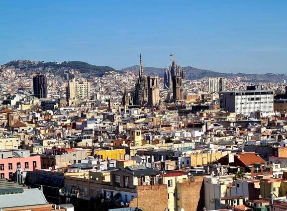 Barcelona z výšky