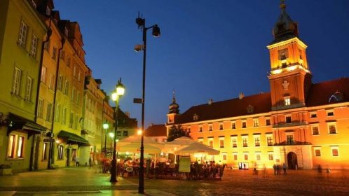 Romantická noční Varšava