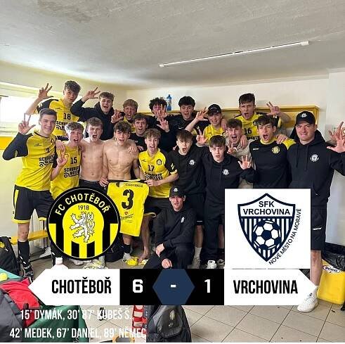 FC Chotěboř "U19" - SFK Vrchovina 6:1 (3:0)