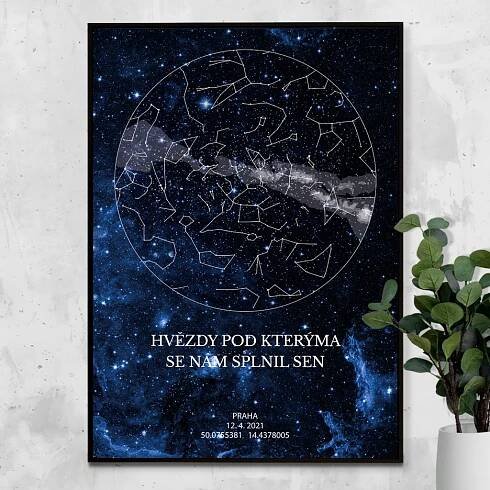 Hvězdná mapa - Magická noc