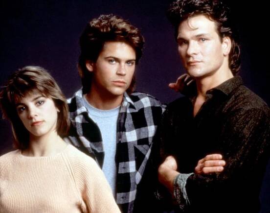 YOUNGBLOOD, Cynthia Gibb, Rob Lowe, Patrick Swayze, 1986, (c)MGM