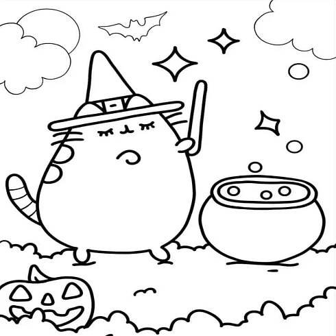 Pusheen omalovánky 28