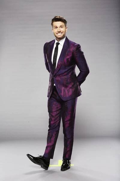 Joel left his flashy suits at home to film the reboot