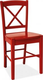 Casarredo Jídelní dřevěná židle CD-56 červená