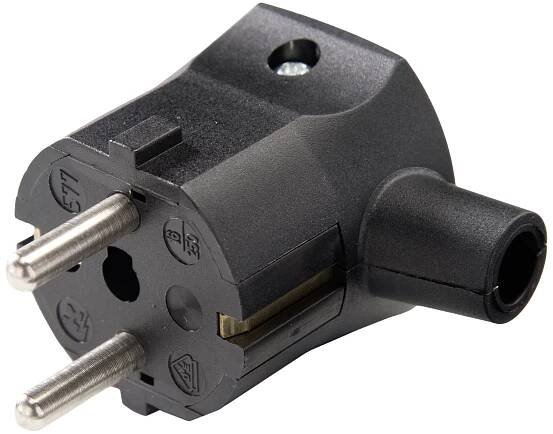 Martin Kaiser 577/sw úhlová zástrčka SchuKo Polyamid 6 250 V černá IP20