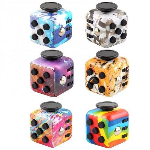 Kostka Fidget Úzkost Úleva od stresu Pozor Dekomprese Plastové Focus Hračka Fidget Hrací kostky pro děti Dárek pro dospělé