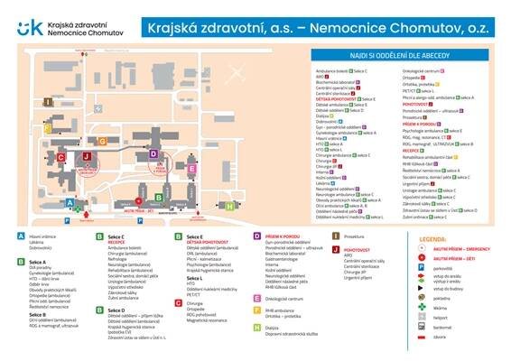 Mapa areálu 