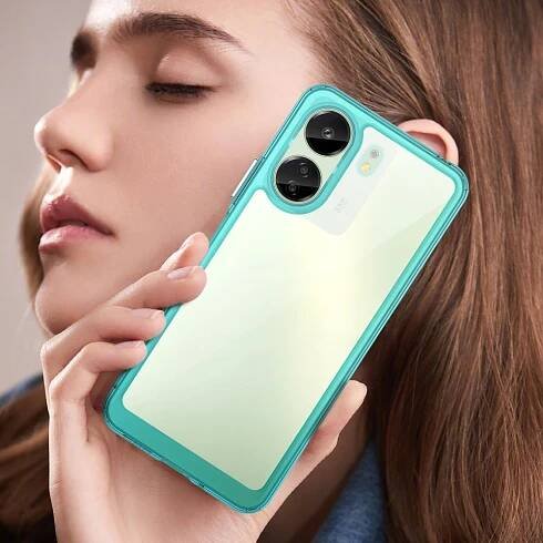 Gelový obal s pevnými zády na Xiaomi Poco C65/Redmi 13C - světlemodrý