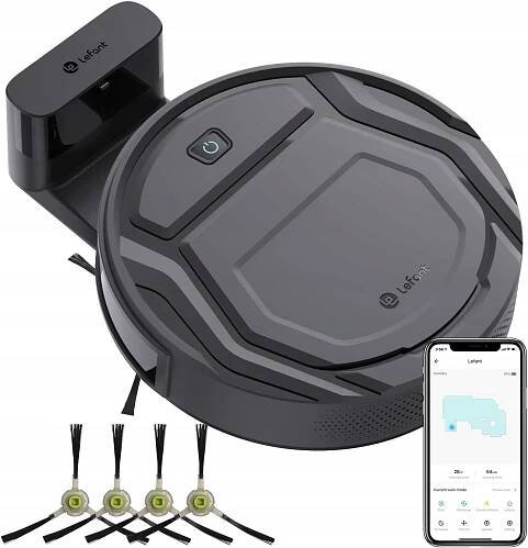LEFANT M210 Robotický vysavač MOCNÝ 2200Pa Wi-Fi App 7,8 cm Auto Nabíjení