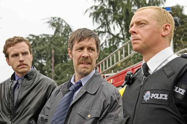 Hot Fuzz Rafe Spall, Paddy Considine, Simon Pegg