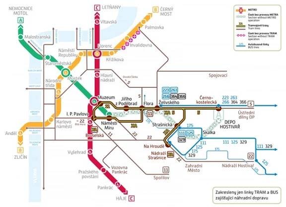 Část linky metra A bude celý víkend zavřená kvůli výměně výhybky
