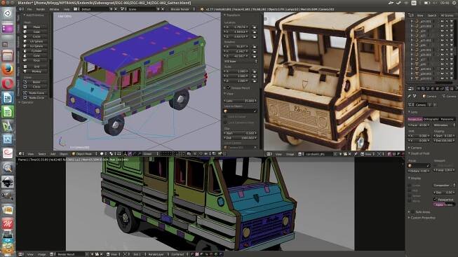 Blender3d. Model assemblage & photo of real product.