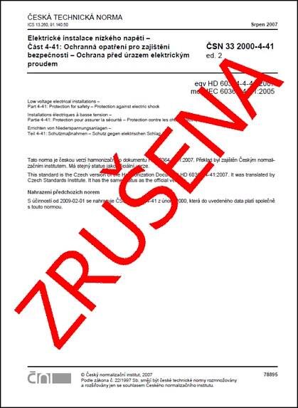 PŠIS Nymburk s.r.o. - ČSN 33 2000-4-41 ed. 2 - Ochrana před úrazem el. proudem - www.elektro-shop.cz