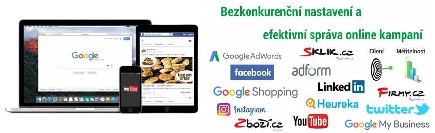 Správa PPC kampaní, efektivní, cílená reklama na internetu, Ostrava, Praha, Opava