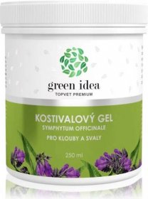 Green Idea Topvet Premium Kostivalový gel masážní gel na svaly a klouby