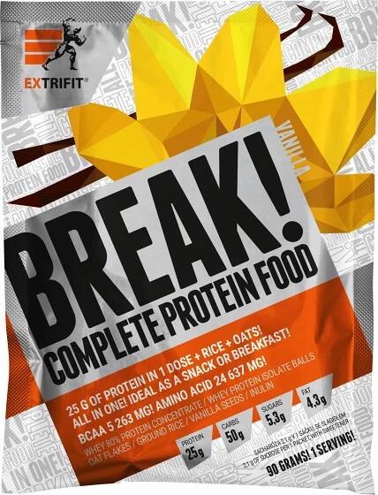 EXTRIFIT Protein Break! 90 g vanilka od 55 Kč