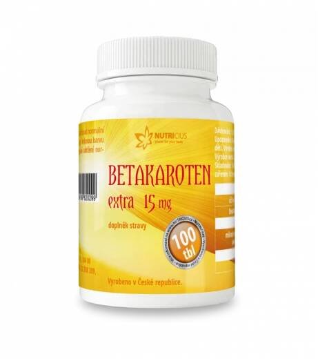 NUTRICIUS Betakaroten EXTRA 15mg tbl.100