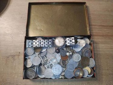 Staré neplatné mince, peníze a drobnosti, stovky kusů - Sběratelství