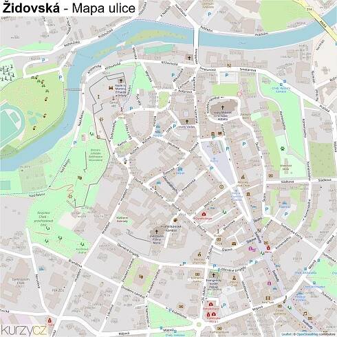 Židovská - mapy | Kurzy.cz