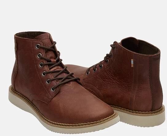 Pánské tmavě hnědé kotníkové boty TOMS Porter