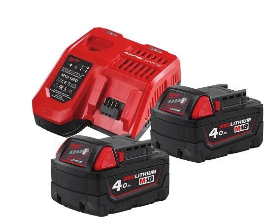 Sada nabíječka a baterie M18 NRG-402 Milwaukee 4933459215