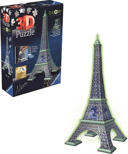 Ravensburger 3D puzzle svítící Eiffelova věž 11591