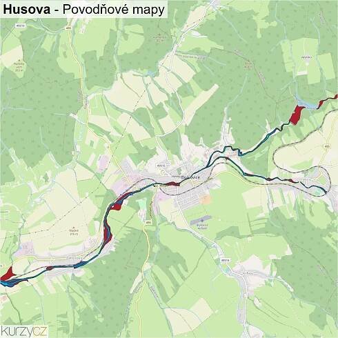 Husova - mapy | Kurzy.cz